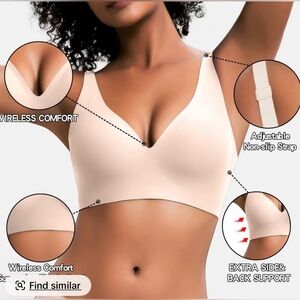 NWT VR Comfy Jelly Wireless Push-up Bra
